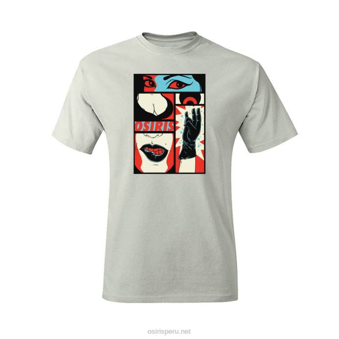 4F0H48 camiseta impactante peltre Osiris